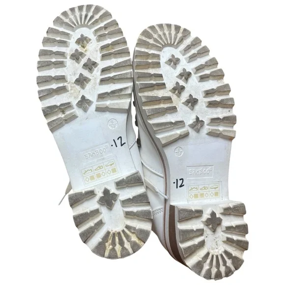 BAMBOO White Lace-Up Fur Winter Boots - Picture 4 of 10